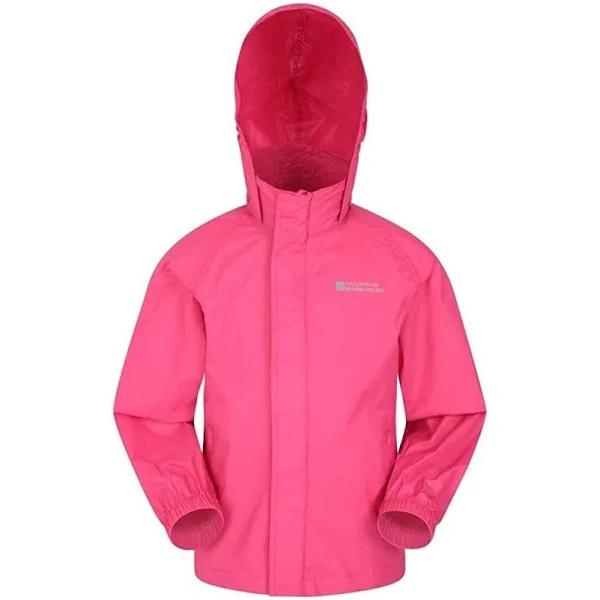 Mountain Warehouse Childrens/Kids Pakka Waterproof Jacket Bright Pink 3-4 Years