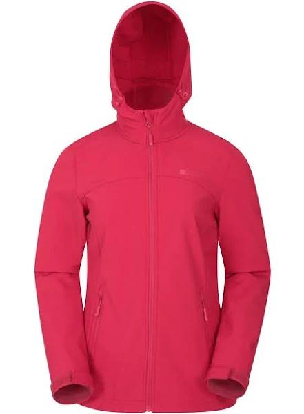 Mountain Warehouse Exodus Womens Water Resistant Softshell Jacket - Red | Size 10