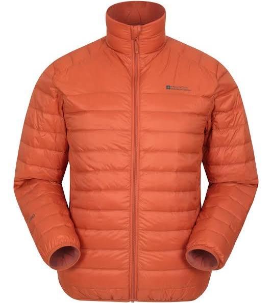 Mountain Warehouse Featherweight Down Mens Jacket - Orange | Size XS