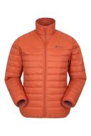 Mountain Warehouse Featherweight Down Mens Jacket - Orange | Size XXL