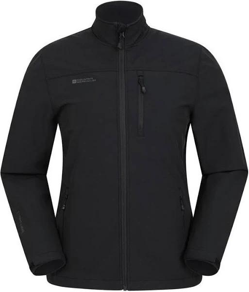 Mountain Warehouse Grasmere Mens Showerproof Softshell - Black | Size M