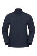 Mountain Warehouse Grasmere Mens Showerproof Softshell - Dark Blue | Size XS