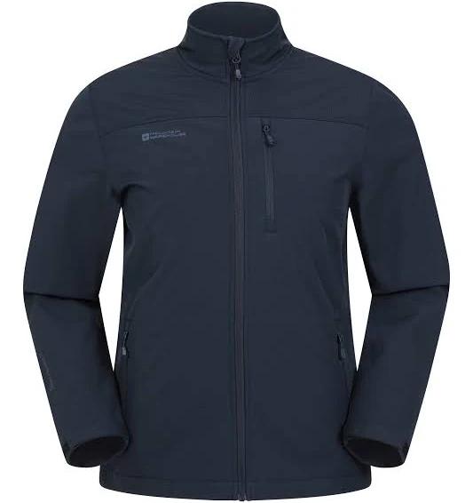 Mountain Warehouse Grasmere Mens Showerproof Softshell - Dark Blue | Size XS