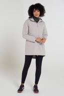 Mountain Warehouse Hilltop II Womens Waterproof Jacket - Beige | Size 28