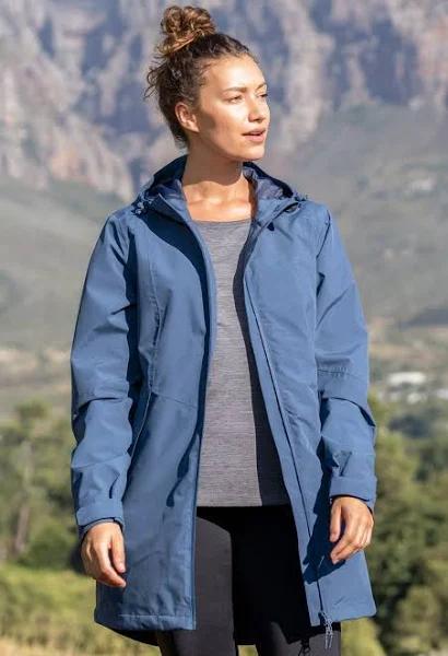 Mountain Warehouse Hilltop II Womens Waterproof Jacket - Blue | Size 6