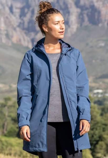Mountain Warehouse Hilltop II Womens Waterproof Jacket - Blue | Size 8