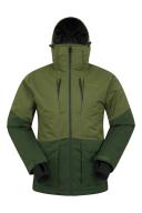 Mountain Warehouse Interstellar Mens Waterproof Ski Jacket - Green | Size L