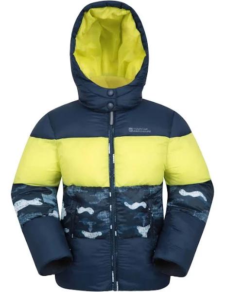 Mountain Warehouse Kids Printed Padded Jacket - Blue | Size 7-8