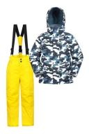 Mountain Warehouse Kids Printed Ski Jacket & Pant Set - Green | Size 2-3