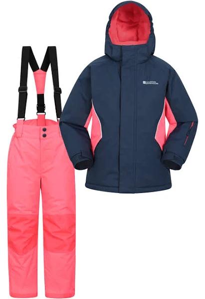 Mountain Warehouse Kids Ski Jacket and Pant Set - Blue | Size 11-12