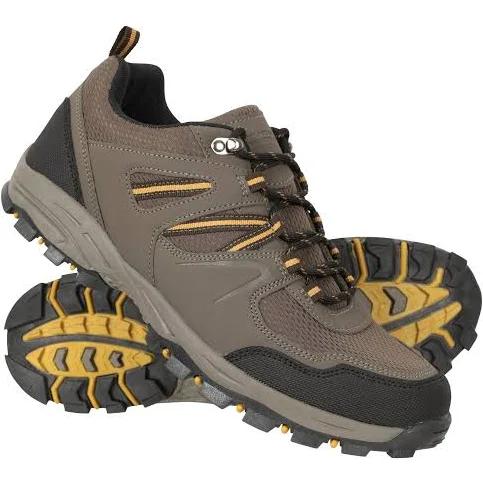 Mountain Warehouse McLeod Mens Outdoor Wide-Fit Walking Shoes - Brown | Size 11