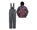 Mountain Warehouse Mens Printed Ski Jacket and Pants Set - Grey | Size 3XL