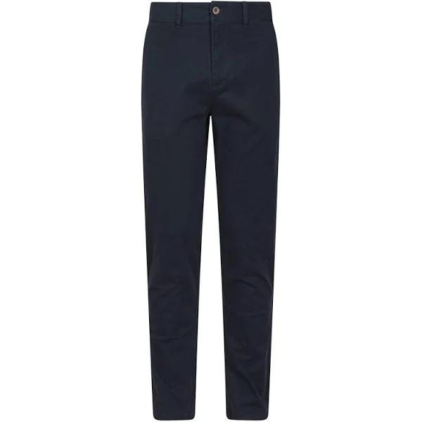 Mountain Warehouse Mens Woods Organic Cotton Chinos (Dark Blue) (34R)