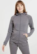 Mountain Warehouse Merino Womens Full-Zip Hoodie - Grey | Size 18