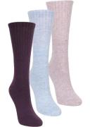 Mountain Warehouse Outdoor Womens Walking Socks 3-Pack - Beige | Size 6-9