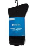 Mountain Warehouse Outdoor Womens Walking Socks 3-Pack - Burgundy | Size 6-9