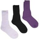 Mountain Warehouse Outdoor Womens Walking Socks 3-Pack - Burgundy | Size 6-9