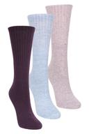 Mountain Warehouse Outdoor Womens Walking Socks 3-Pack - Burgundy | Size 6-9