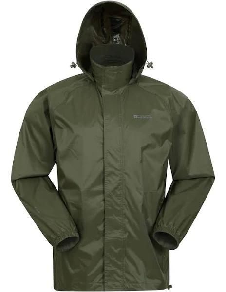 Mountain Warehouse Pakka Mens Waterproof Jacket - Green | Size XS