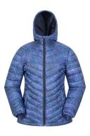 Mountain Warehouse Seasons Womens Printed Padded Jacket - Blue | Size 14