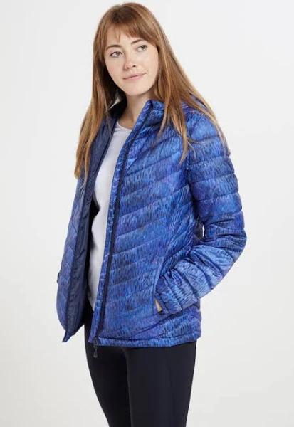 Mountain Warehouse Seasons Womens Printed Padded Jacket - Blue | Size 14