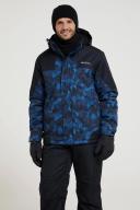 Mountain Warehouse Shadow II Mens Printed Ski Jacket - Blue | Size XXS