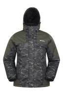 Mountain Warehouse Shadow II Mens Printed Ski Jacket - Green | Size XXL