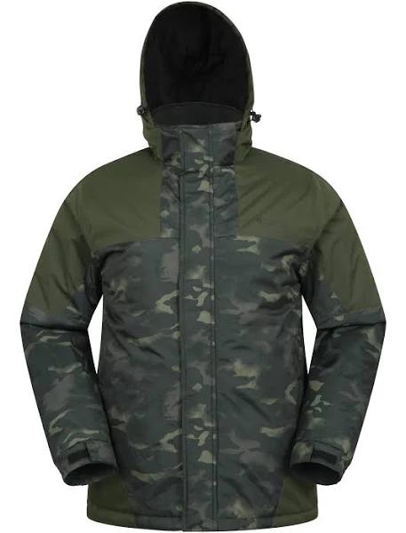 Mountain Warehouse Shadow II Mens Printed Ski Jacket - Green | Size XXL