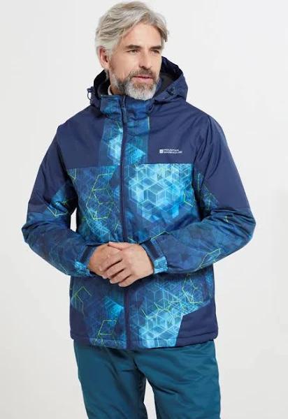 Mountain Warehouse Shadow II Mens Printed Ski Jacket - Navy | Size L