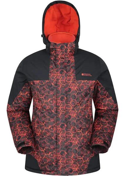 Mountain Warehouse Shadow Mens Printed Ski Jacket - Orange | Size L