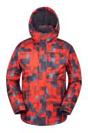 Mountain Warehouse Shadow Mens Printed Ski Jacket - Orange | Size XXL