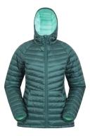 Mountain Warehouse Skyline Extreme Womens Hydrophobic Down Jacket - Green | Size 16