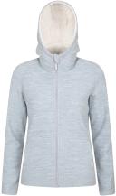 Mountain Warehouse Snowdonia Womens Fleece Hoodie - Grey | Size 12