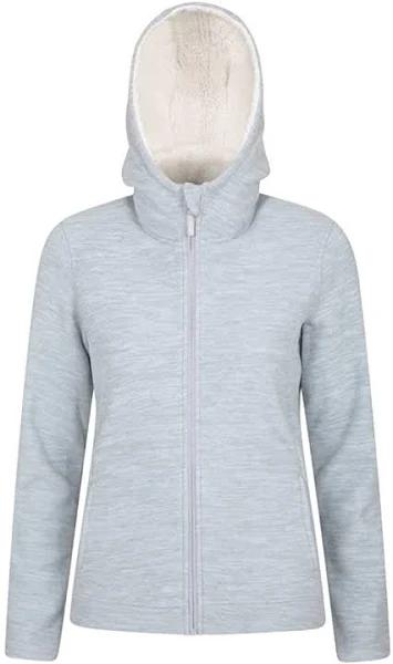 Mountain Warehouse Snowdonia Womens Fleece Hoodie - Grey | Size 14