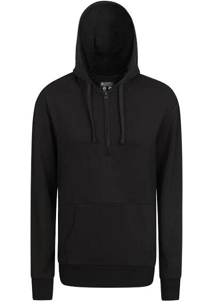 Mountain Warehouse Womens Bamboo Rich Half-Zip Hoodie - Black | Size 14