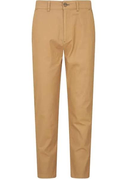 Mountain Warehouse Woods Mens Organic Chino Trousers - Short Length - Orange | Size W42
