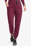 Movement by Butter-Soft Flat Front Jogger Scrub Pants - XL - Wine