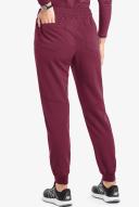 Movement by Butter-Soft Flat Front Jogger Scrub Pants - XL - Wine