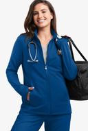 Movement by Butter-Soft Long Sleeve Zip Front Warm-Up Jacket - 2x - Royal