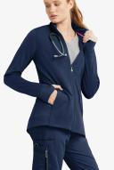 Movement by Butter-Soft Long Sleeve Zip Front Warm-Up Jacket - M - Navy