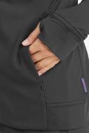 Movement by Butter-Soft Long Sleeve Zip Front Warm-Up Jacket - M - Pewter