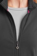 Movement by Butter-Soft Long Sleeve Zip Front Warm-Up Jacket - M - Pewter