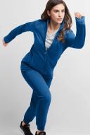 Movement by Butter-Soft Long Sleeve Zip Front Warm-Up Jacket - M - Royal