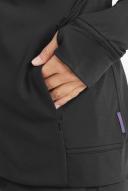 Movement by Butter-Soft Long Sleeve Zip Front Warm-Up Jacket - S - Black