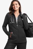 Movement by Butter-Soft Long Sleeve Zip Front Warm-Up Jacket - XL - Black