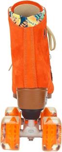 Moxi UO Exclusive Suede Roller Skates - Orange 8 at Urban Outfitters