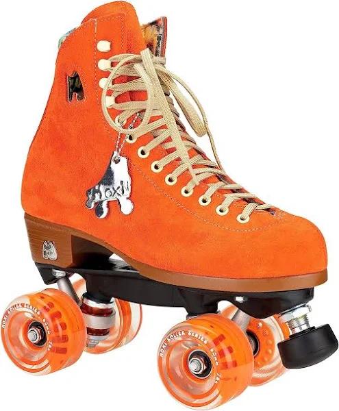 Moxi UO Exclusive Suede Roller Skates - Orange 8 at Urban Outfitters