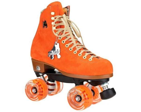 Moxi UO Exclusive Suede Roller Skates - Orange 9 at Urban Outfitters