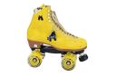 Moxi UO Exclusive Suede Roller Skates - Yellow 4 at Urban Outfitters