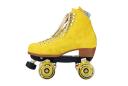 Moxi UO Exclusive Suede Roller Skates - Yellow 4 at Urban Outfitters